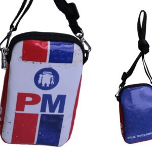 MINI SHOULDER BAG WHITE, BLUE AND RED.