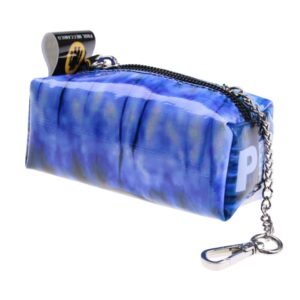 ...PENCIL CASE DESIGN KEYCHAIN LIGHT BLUE COLOURS WITH TIE DYE FANTASY.